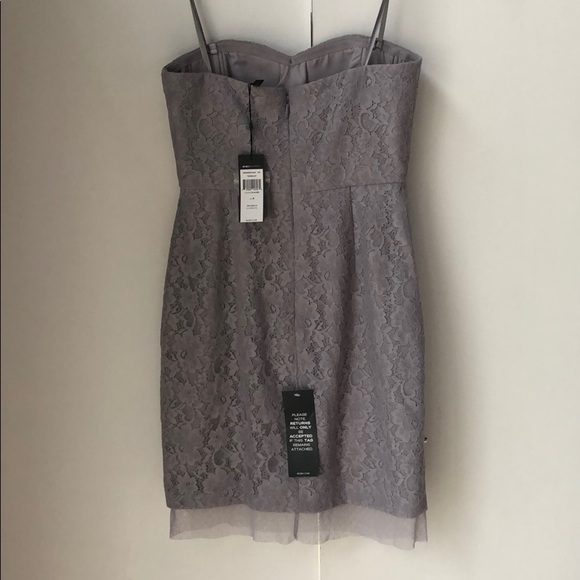 BCBGMaxAzria Roselle Strapless Dress, Glacier Lace - Picture 6 of 7